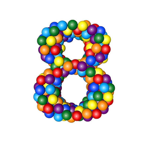 3D Number 8 Tow Color Images Free Download On Freepik