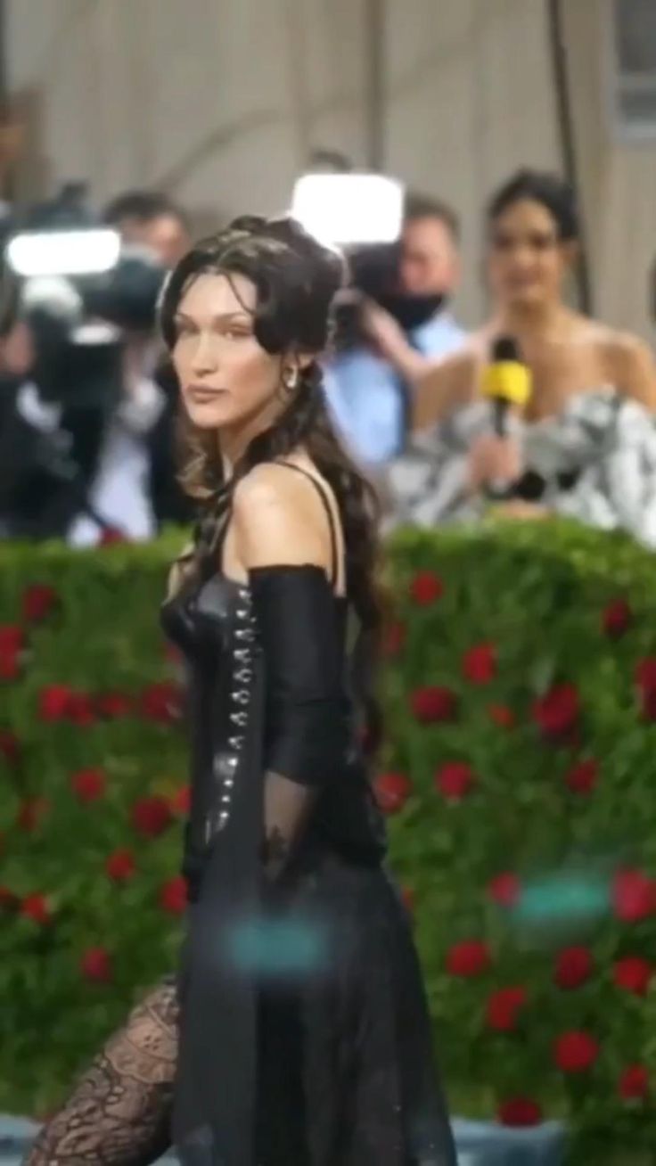 Bella Hadid On The Metgala Red Carpet At The Metropolitan Museum Of